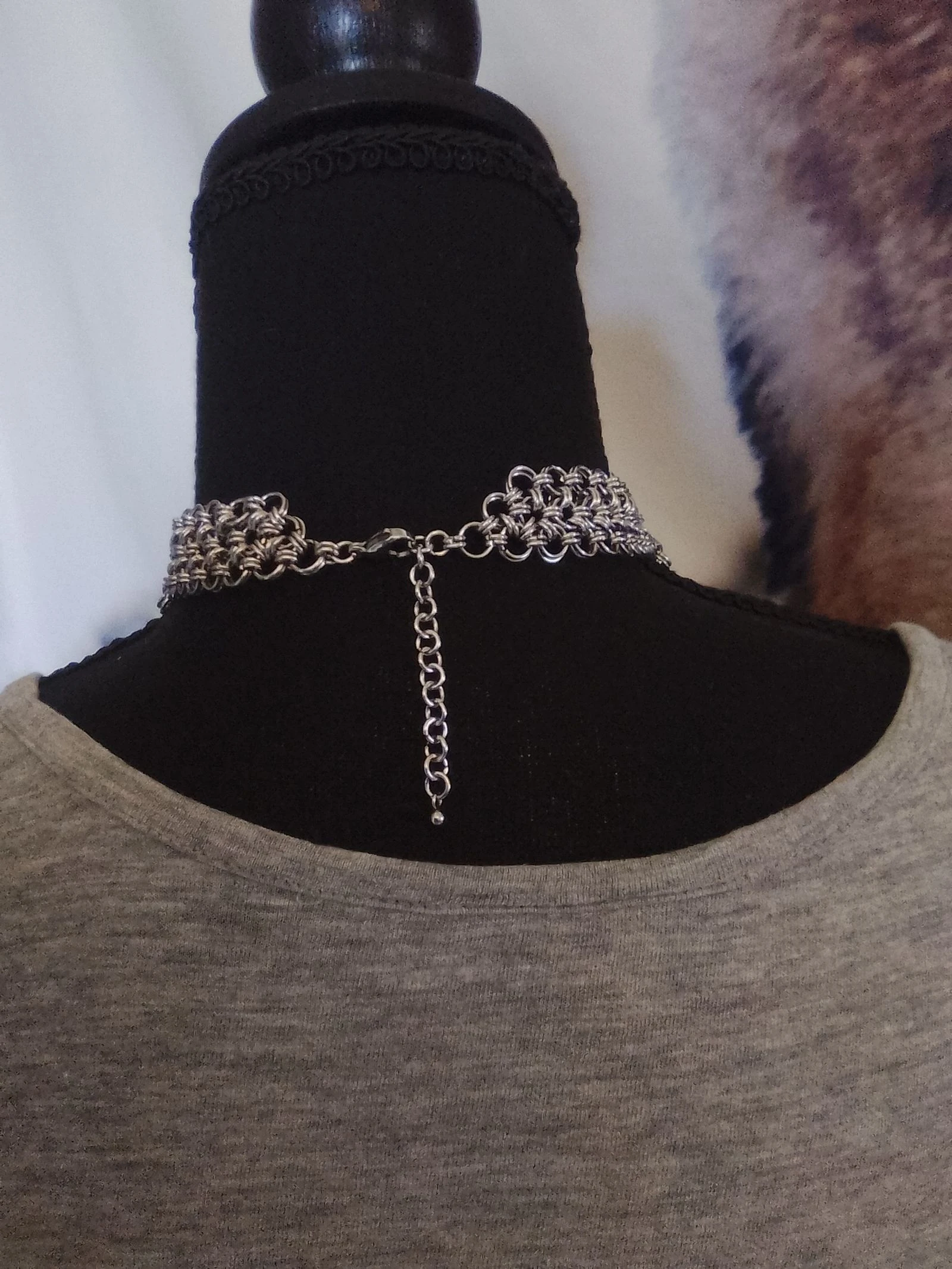 Colar choker decote chainmail japonês Estilo gótico – photo 3